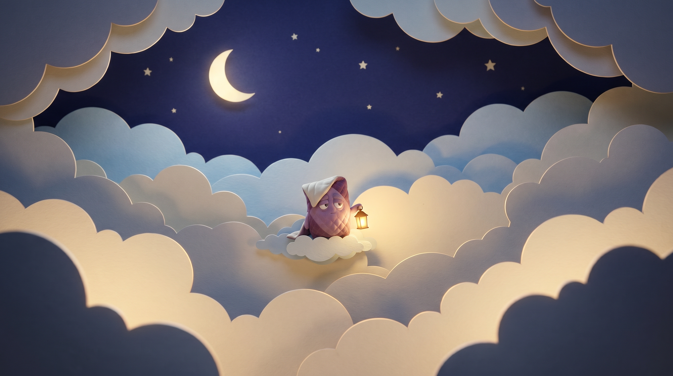 The Cloud Sea, Cut-paper diorama