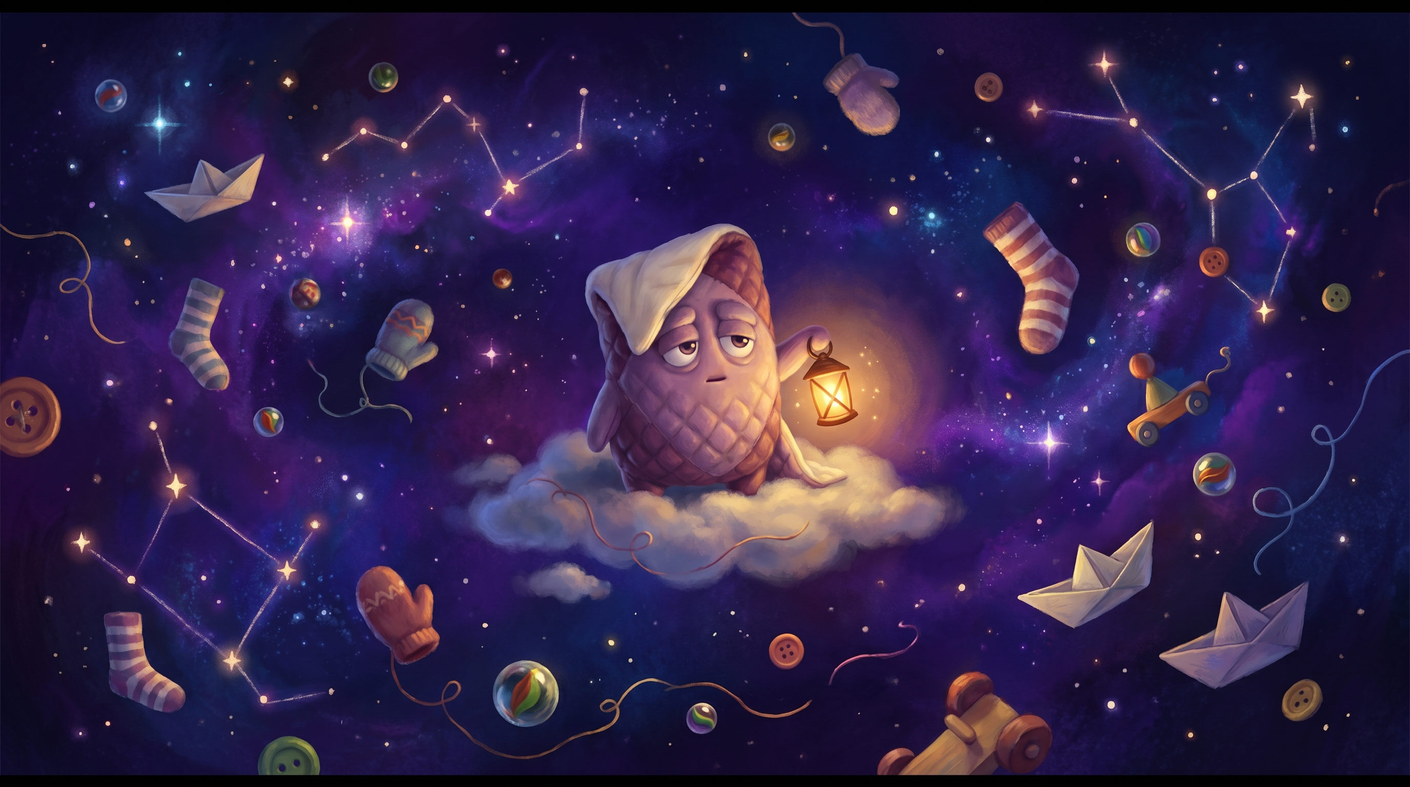 The Lost Sock Galaxy, Painterly storybook